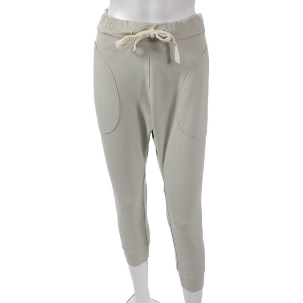Bassike Women Jogger Pants Beige Viscose Drawstring Size 1